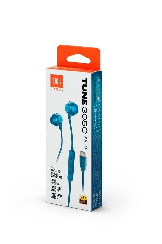 Słuchawki douszne JBL Tune 305C Niebieski — zdjęcie 7