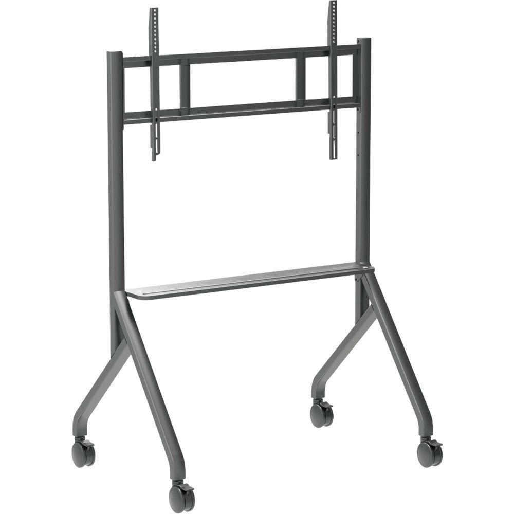 TECHLY STOJAK MOBILNY TV 55-86" DO 80KG REGULOWANY PÓŁKA AV — zdjęcie 3