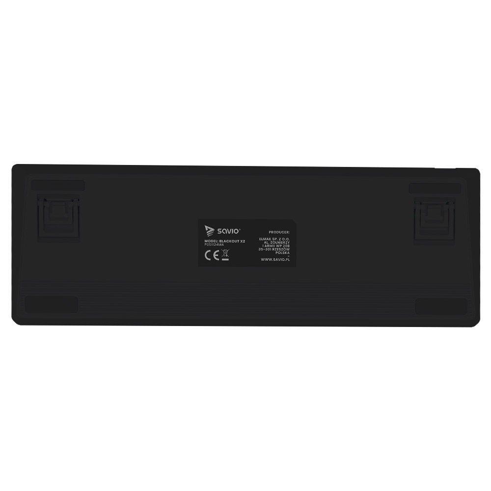 SAVIO KLAWIATURA MECHANICZNA BLACKOUT X2 OUTEMU BLUE HOT SWAP — zdjęcie 6