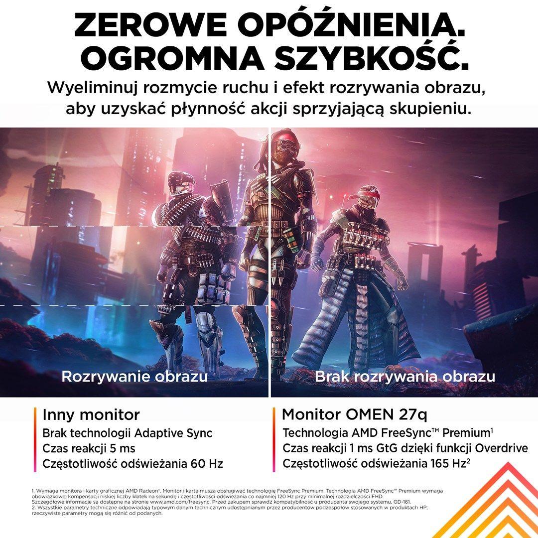MONITOR HP LED, QHD 27" OMEN 27q (780H4E9) 165Hz — zdjęcie 10