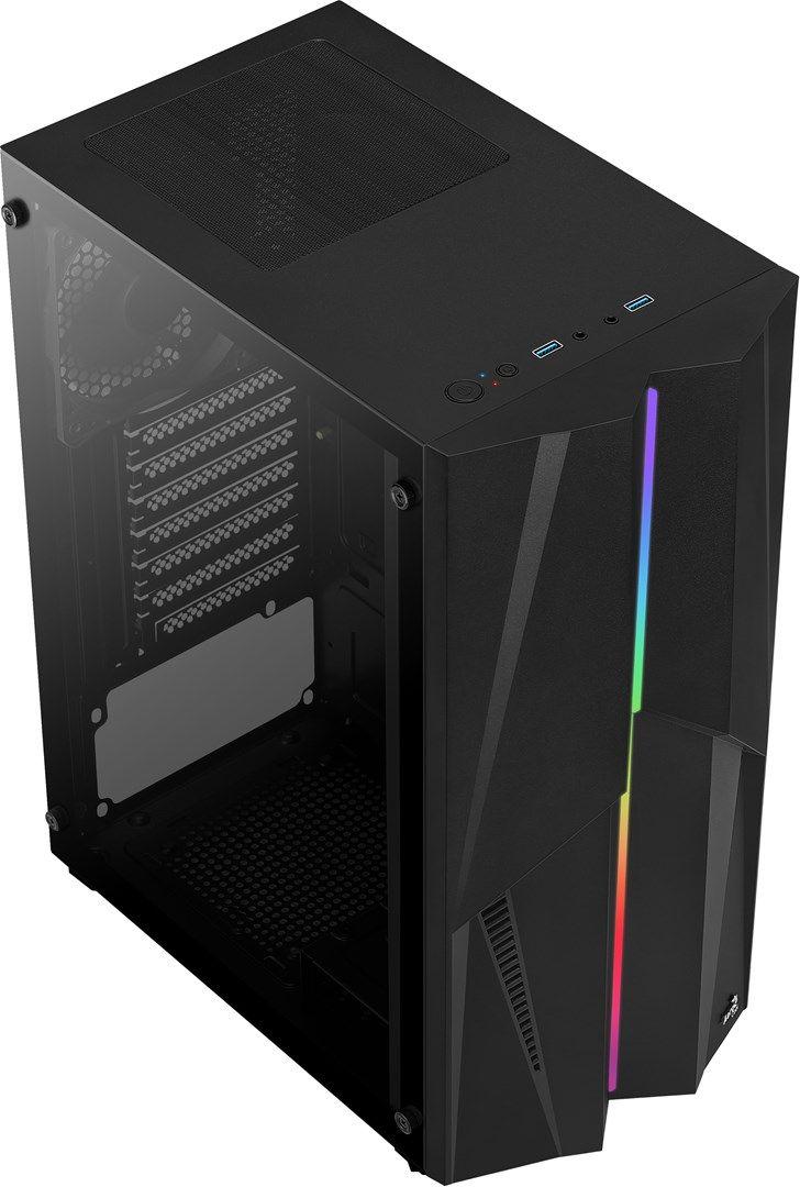 Obudowa AEROCOOL PGS MECHA-G-BK-v1 RGB czarna — zdjęcie 6
