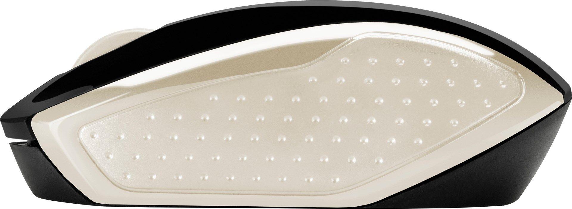 Mysz HP Wireless Mouse 200 Silk Gold bezprzewodowa czarno-złota 2HU83AA — zdjęcie 3