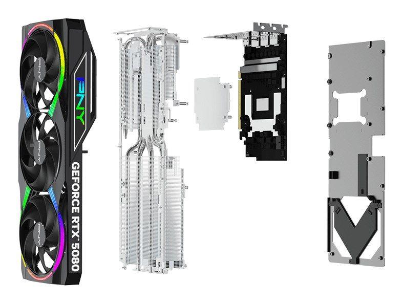Karta graf. PNY RTX 5080 ARGB OC — zdjęcie 4