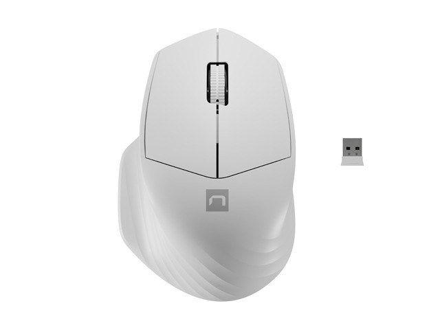 NATEC MYSZ BEZPRZEWODOWA SISKIN 2 1600DPI BIAŁA BLUETOOTH 5.0 + 2.4GHZ NMY-1972 — zdjęcie 1