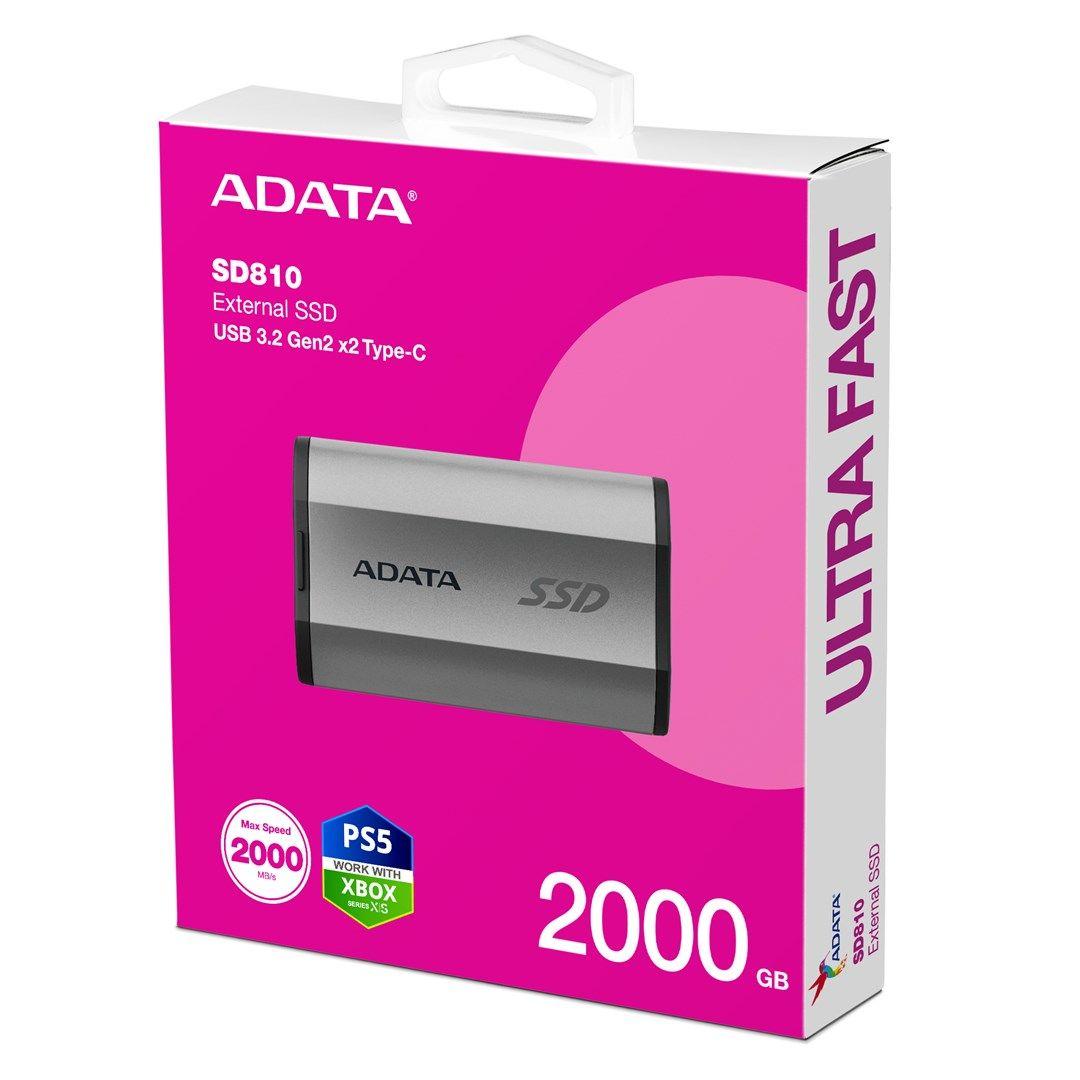 ADATA DYSK SSD SD 810 2TB SILVER — zdjęcie 6