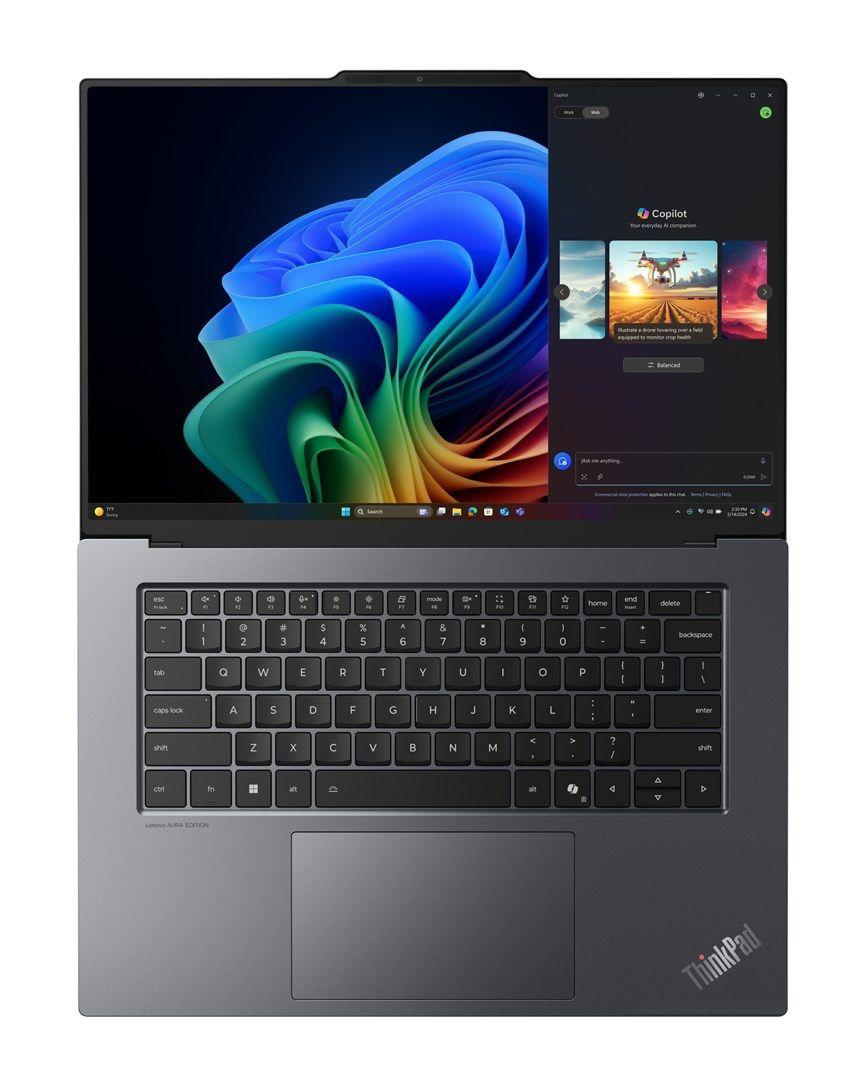 Lenovo ThinkPad X9 15 Aura Edition Ultra 7 258V 15.3"2.8K Touch OLED 120Hz 500nits 32GB LPDDR5X-8533 SSD1TB Arc 140V Backlit Kb FgPr Cam 8MP 80Wh W11Pro Thunder Grey (REPACK) 2Y — zdjęcie 8
