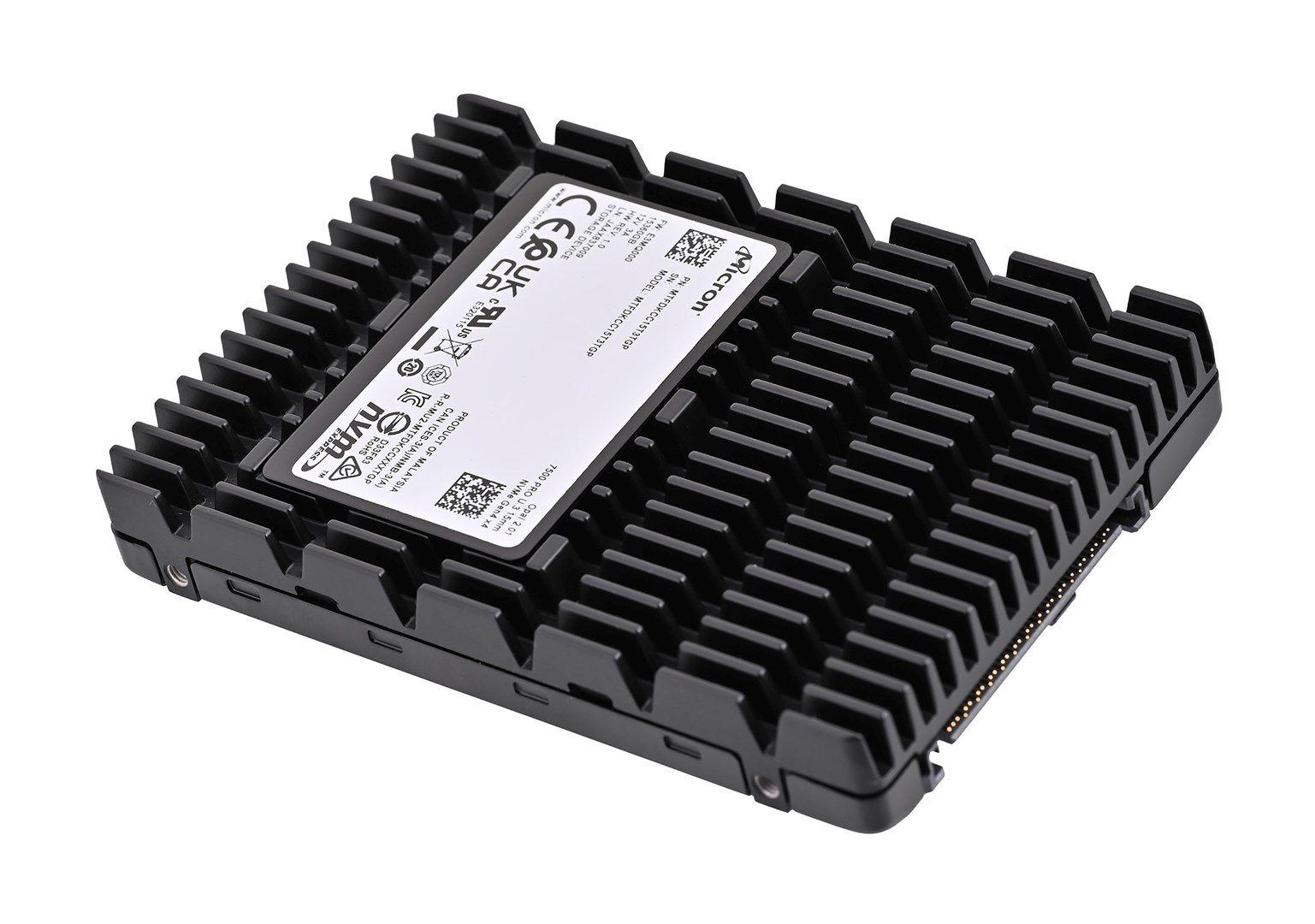 Dysk SSD Micron 7500 PRO 15.36TB U.3 (15mm) NVMe Gen4 MTFDKCC15T3TGP-1BK1DABYYR (DWPD 1) TCG — zdjęcie 1