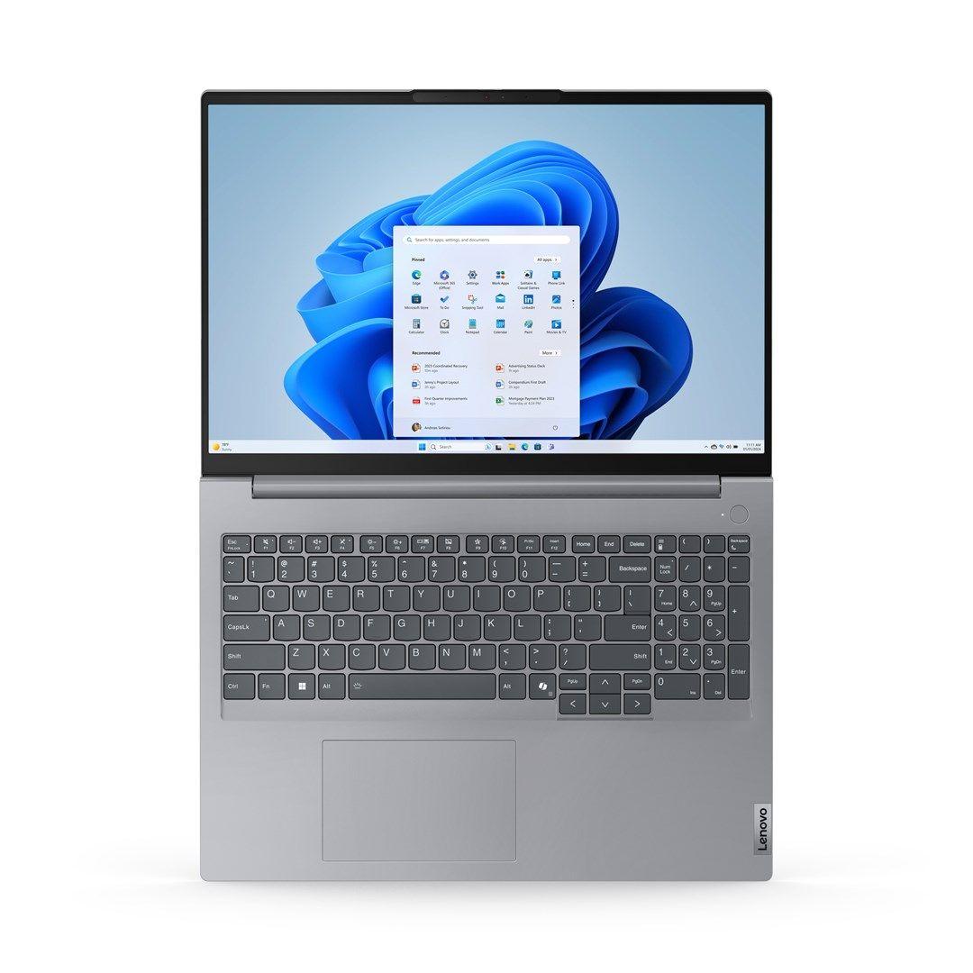 Lenovo ThinkBook 16 G7 Ryzen7 7735HS 16.0"WQXGA 300nits AG 16GB DDR5 4800 SSD1TB Radeon 680M Graphics Cam1080p + IR 45Wh W11Pro Arctic Grey 3Y OnSite — zdjęcie 12