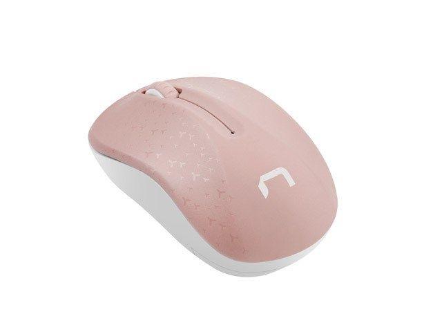 NATEC MYSZ BEZPRZEWODOWA TOUCAN PINK-WHITE 1600DPI NMY-1652 — zdjęcie 1