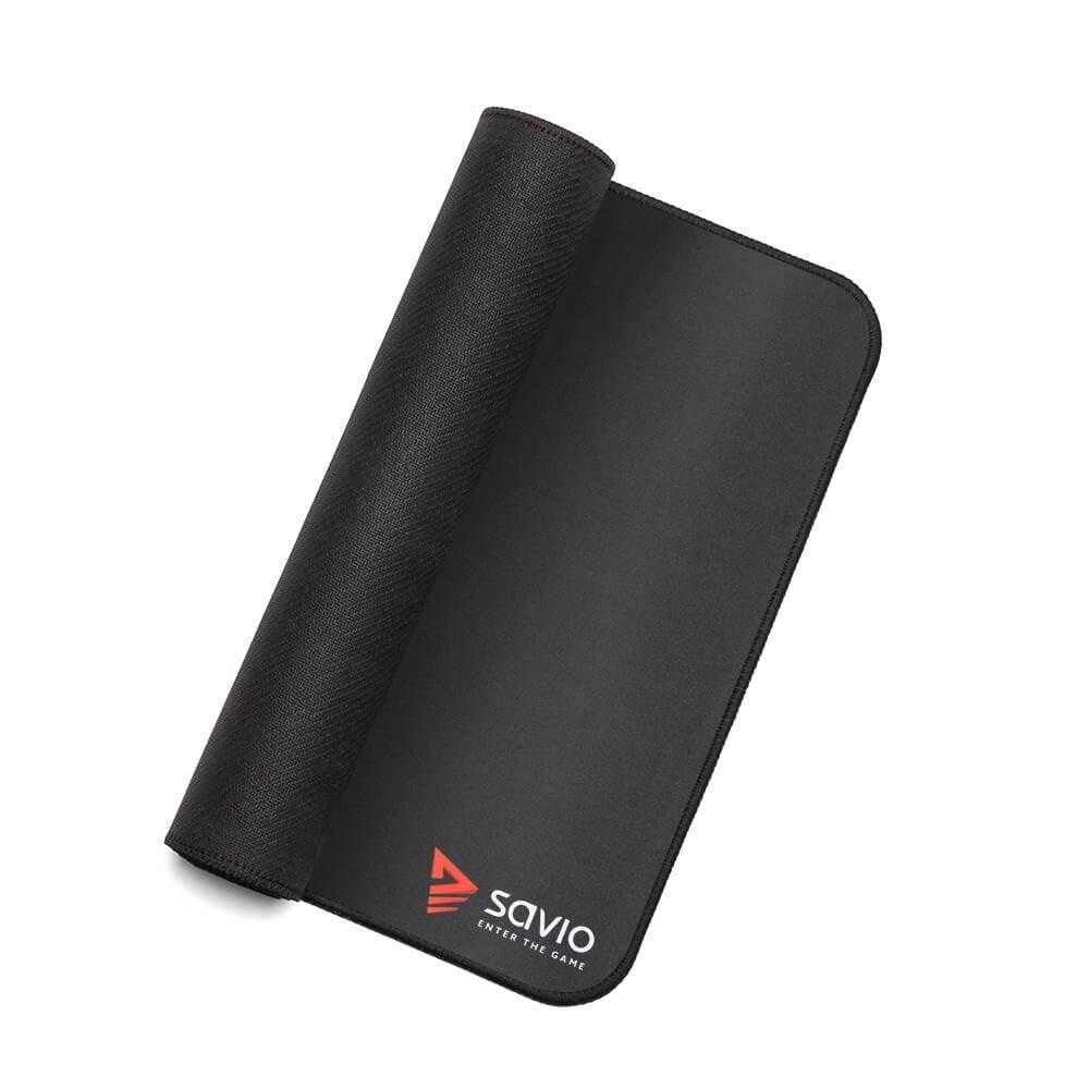 SAVIO GAMING MOUSE PAD 250X250X2MM, STITCHED EDGES BLACK EDITION TURBO DYNAMIC S — zdjęcie 3
