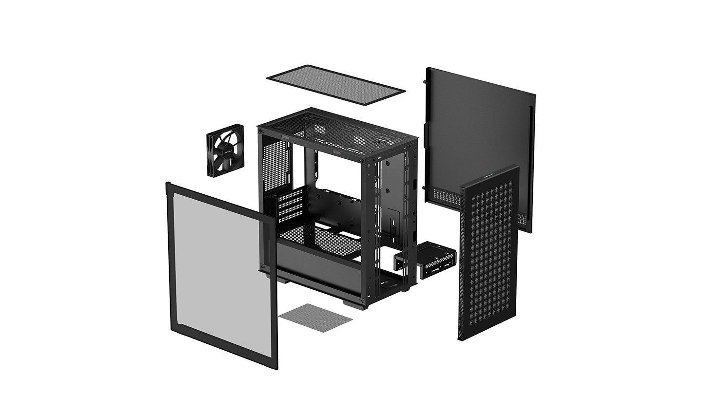 Obudowa Deepcool CH370 czarna (R-CH370-BKNAM1-G-1) — zdjęcie 7