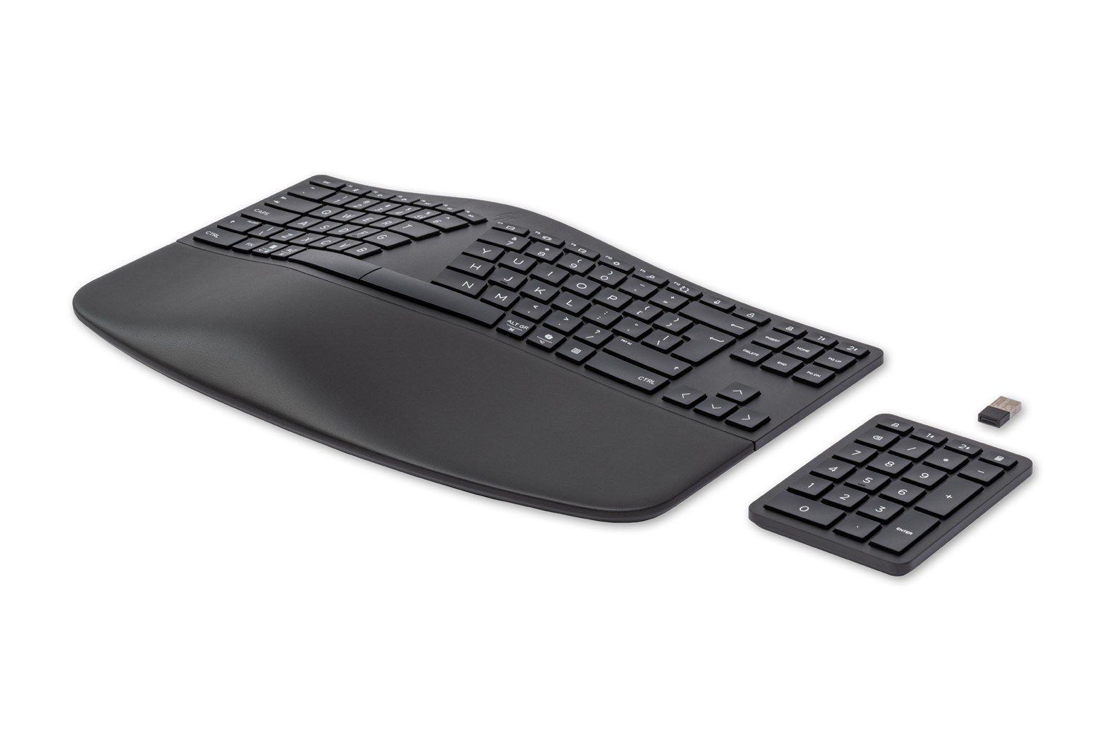 Klawiatura HP 960 Ergonomic Wireless Keyboard bezprzewodowa czarna 37E755AA — zdjęcie 2