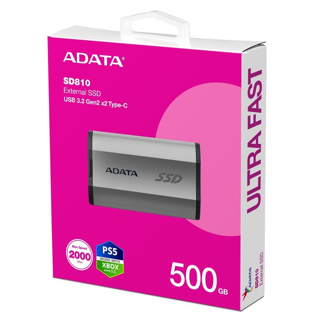 ADATA DYSK SSD SD 810 500GB SILVER — zdjęcie 6