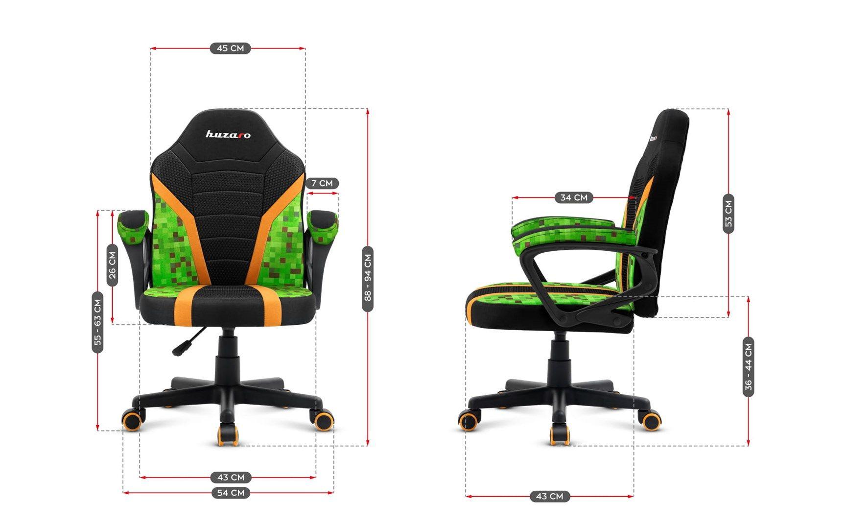 Fotel gamingowy dla dziecka HZ-Ranger 1.0 Pixel mesh — zdjęcie 9