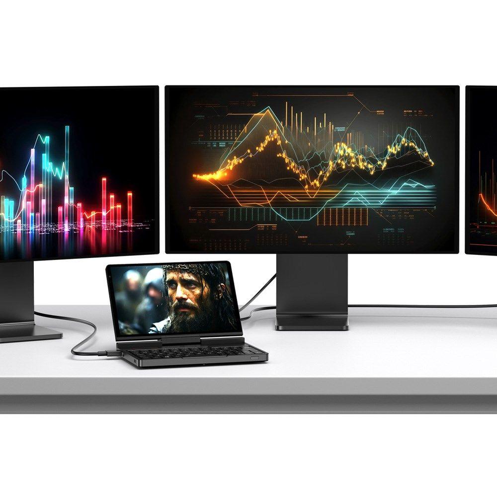 Laptop GPD-Pocket-4 Ryzen 7 8840U/8" WQXGA (2560x1600) Touchscreen 144Hz IPS/x360/LAN/16GB/SSD 1TB/BT/BLKB/FPR/x360/Radeon 780M 3GB/Win 11 Graphite — zdjęcie 15