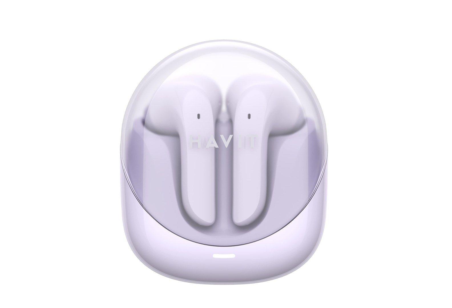 Słuchawki Bluetooth Havit Modern Buds (fiolet) — zdjęcie 4
