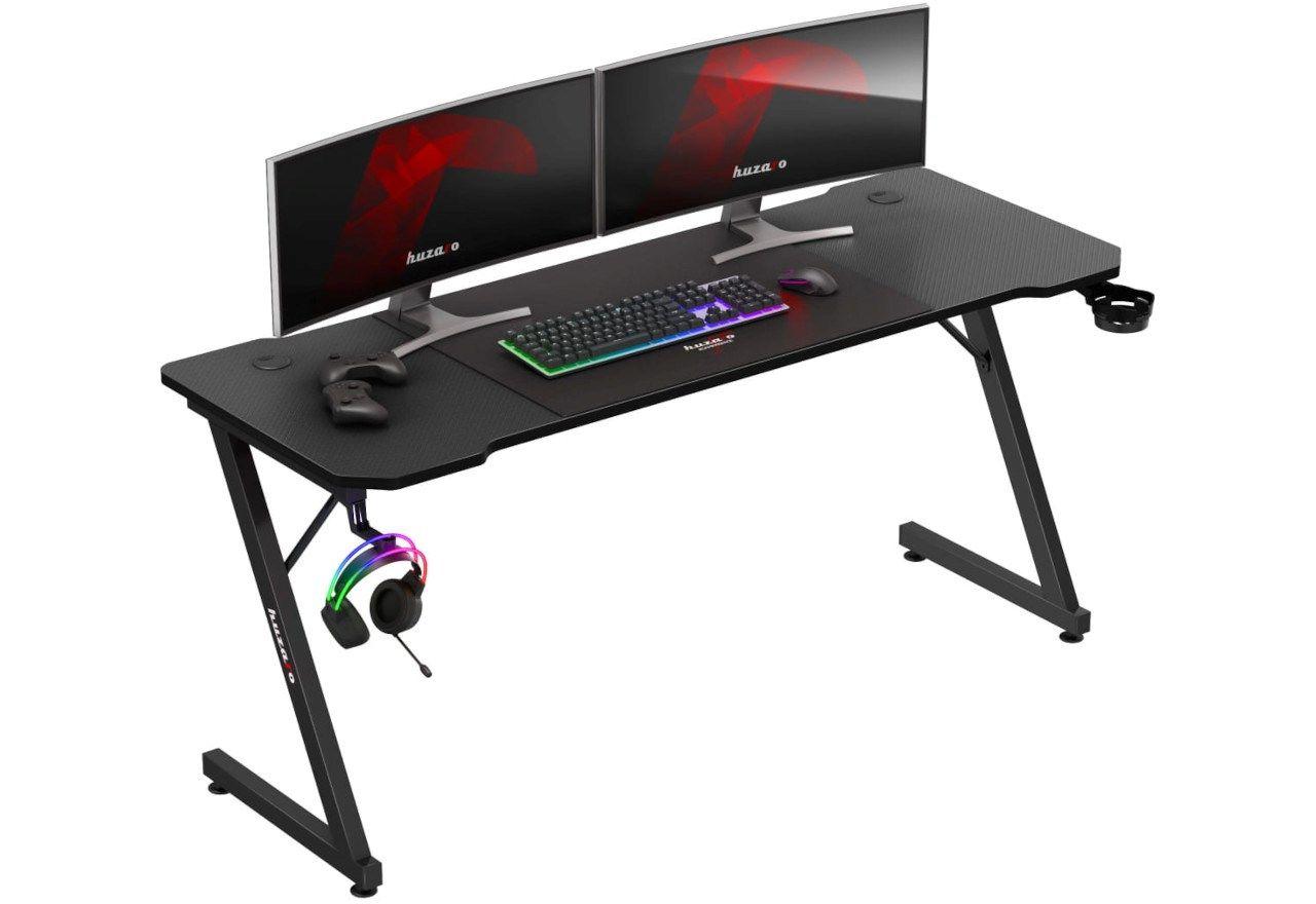 Biurko gamingowe Huzaro Hero 4.8 Black — zdjęcie 4