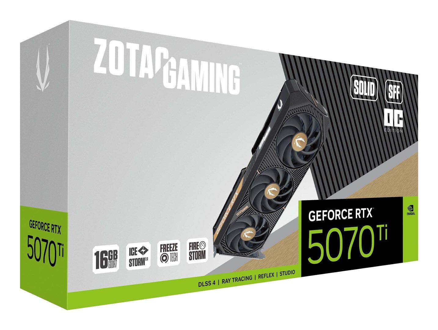 Karta graficzna ZOTAC GAMING GeForce RTX 5070 Ti SOLID SFF OC 16GB — zdjęcie 7