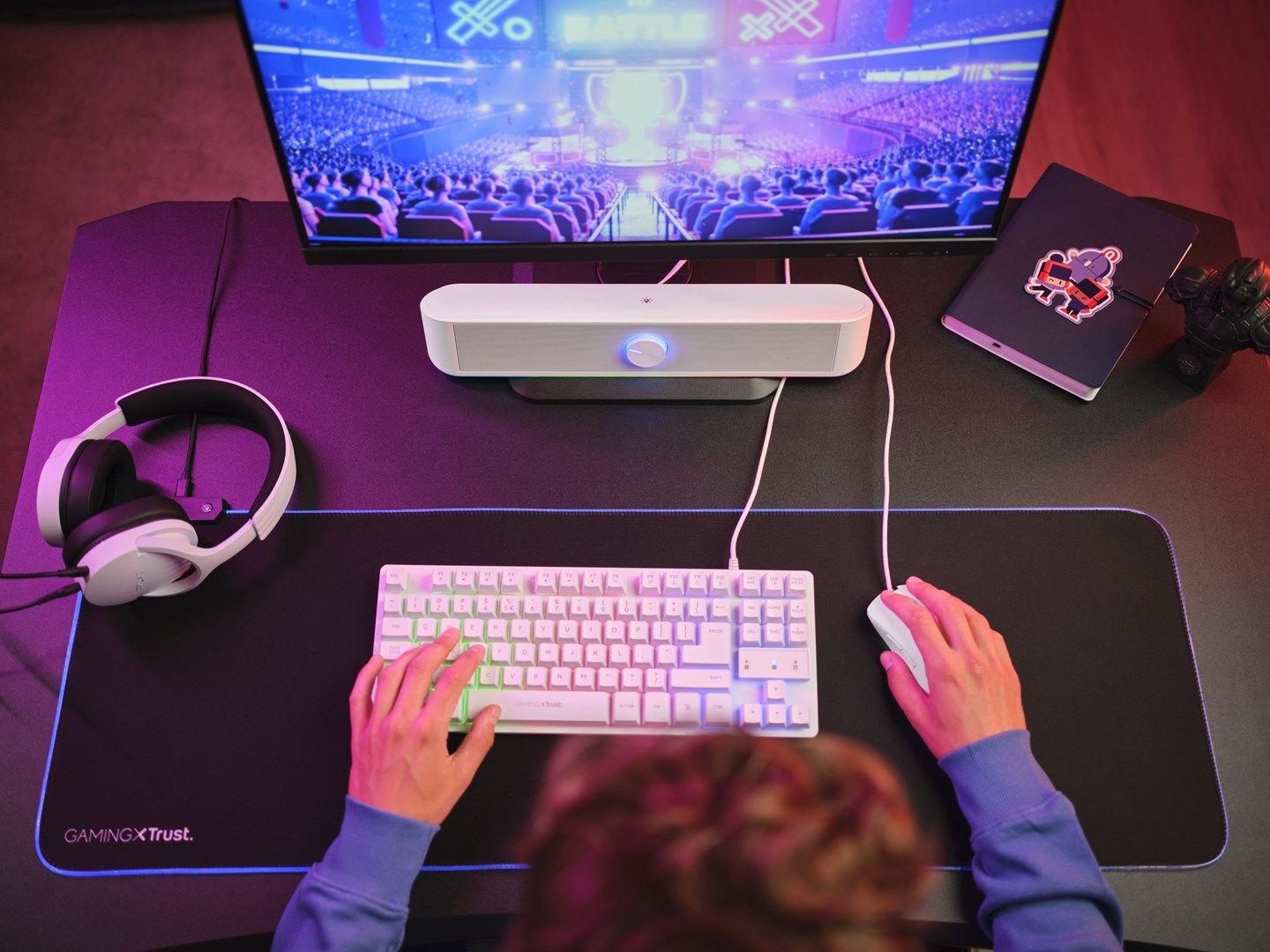 Soundbar TRUST GXT619W THORNE RGB Biały — zdjęcie 7