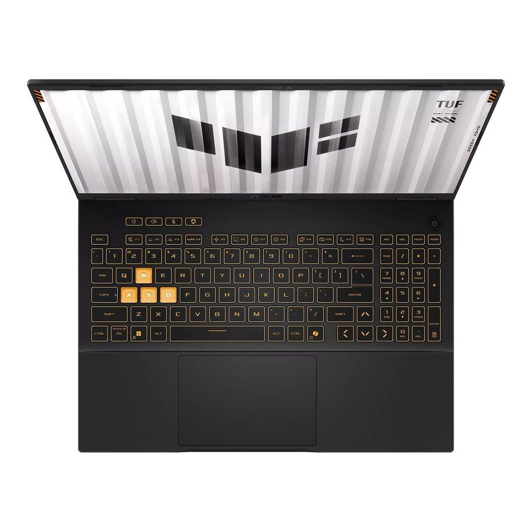 ASUS TUF Gaming F16 FX608JMR-RV121W i5 14450HX 16.0"FHD+ 165Hz IPS-level AG 16GB DDR5 5600 SSD512 GeForce RTX 5060 8GB WLAN+BT LAN Cam 1080p 90WHrs Win11 Jaeger Gray — zdjęcie 4