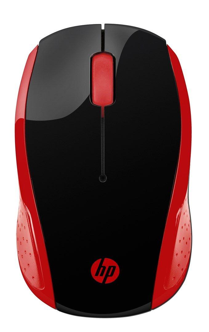 Mysz HP Wireless Mouse 200 Empress Red bezprzewodowa czerwono-czarna 2HU82AA — zdjęcie 1