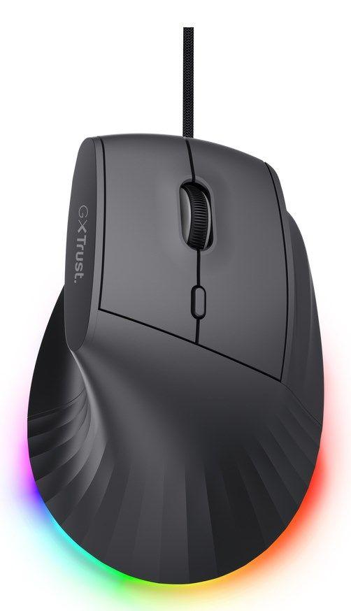 Mysz gamingowa TRUST GXT145 REXXA ergo czarna — zdjęcie 1