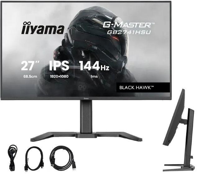 MONITOR IIYAMA LED IPS 27" GB2741HSU-B1 Black Hawk 144Hz — zdjęcie 1