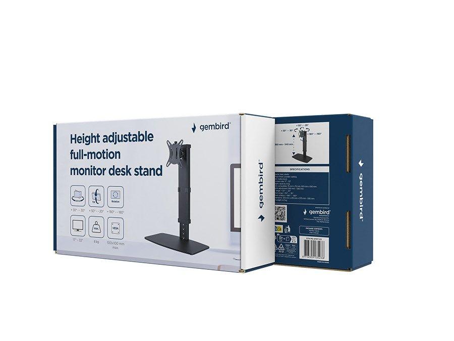 GEMBIRD STOJAK NA MONITOR Z REGULACJĄ WYSOKOŚCI 17"-32", DO 8KG — zdjęcie 12