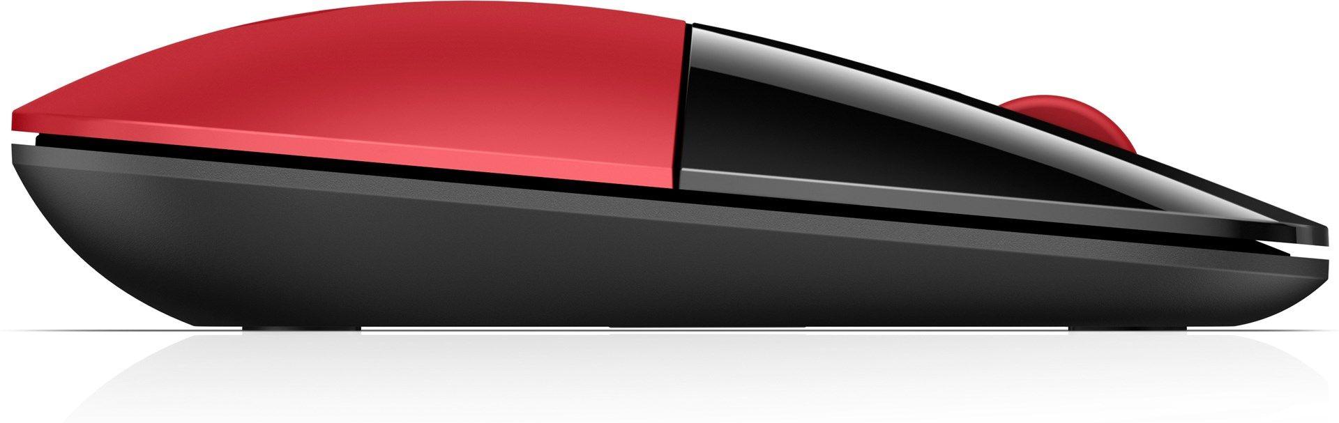 Mysz HP Z3700 Wireless Mouse Red bezprzewodowa czarno-czerwona V0L82AA — zdjęcie 4