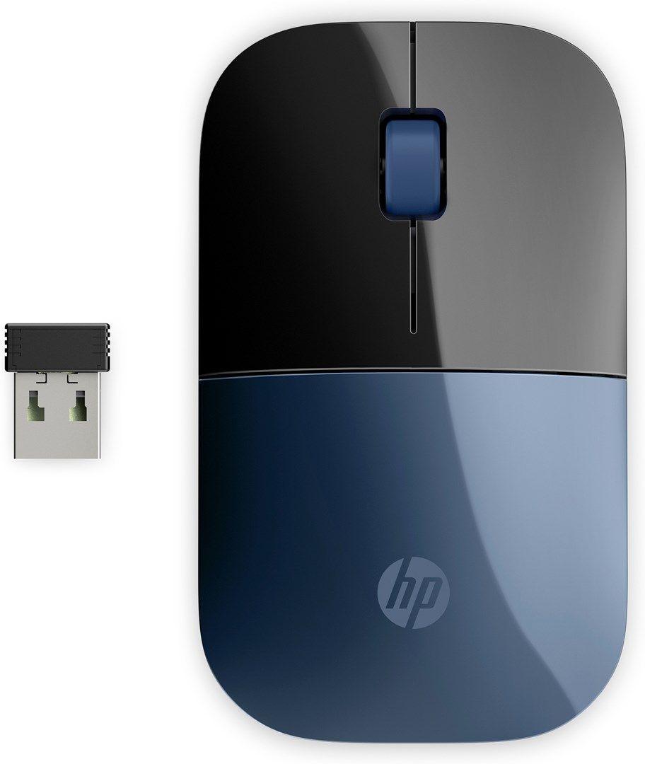 Mysz HP Z3700 Wireless Mouse Lumiere Blue bezprzewodowa czarno-niebieska 7UH88AA — zdjęcie 1