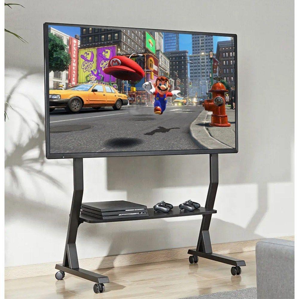 TECHLY STOJAK MOBILNY TV 45-90"KG DO 60KG REGULOWANY PÓŁKA AV — zdjęcie 7