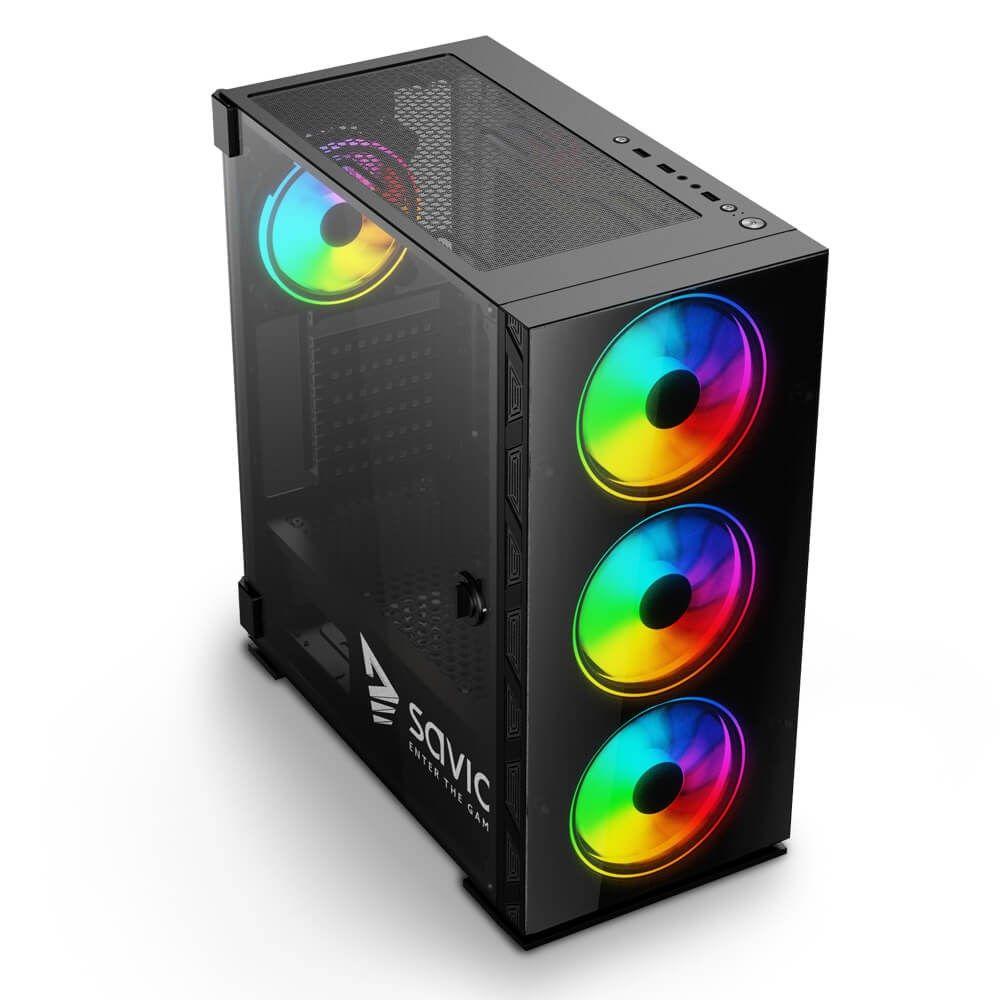SAVIO OBUDOWA PC PRIME X1 ARGB GLASS SAVGC-PRIMEX1 — zdjęcie 3