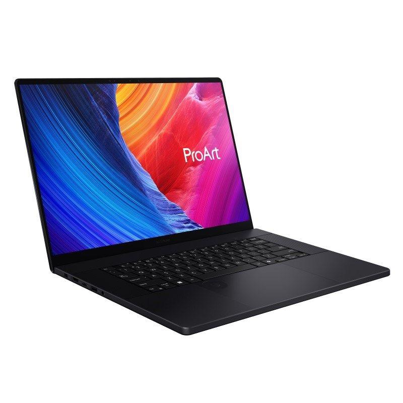 ASUS ProArt P16 H7606WW-SE009X Ryzen AI 9 HX 370 16.0"4K OLED Touch 120Hz LBL AR 64GB LPDDR5X SSD2TB GeForce RTX 5080 16GB WLAN+BT Cam FHD 90WHrs W11Pro Aluminum Nano Black — zdjęcie 1