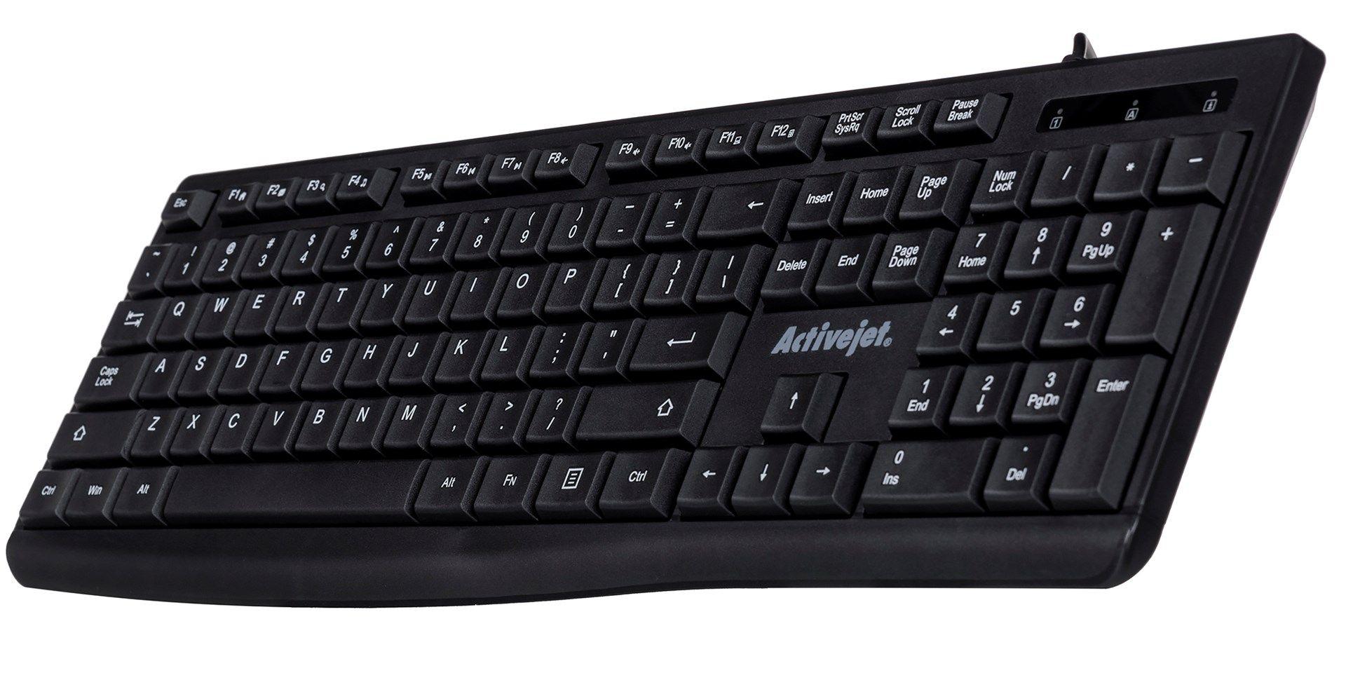 Activejet K-3803S Klawiatura przewodowa USB — zdjęcie 6