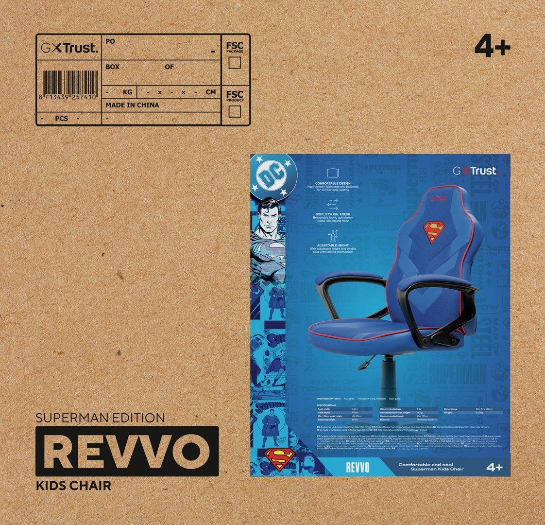 Fotel gamingowy Trust GXT703SM REVVO KIDS SUPERMAN — zdjęcie 6