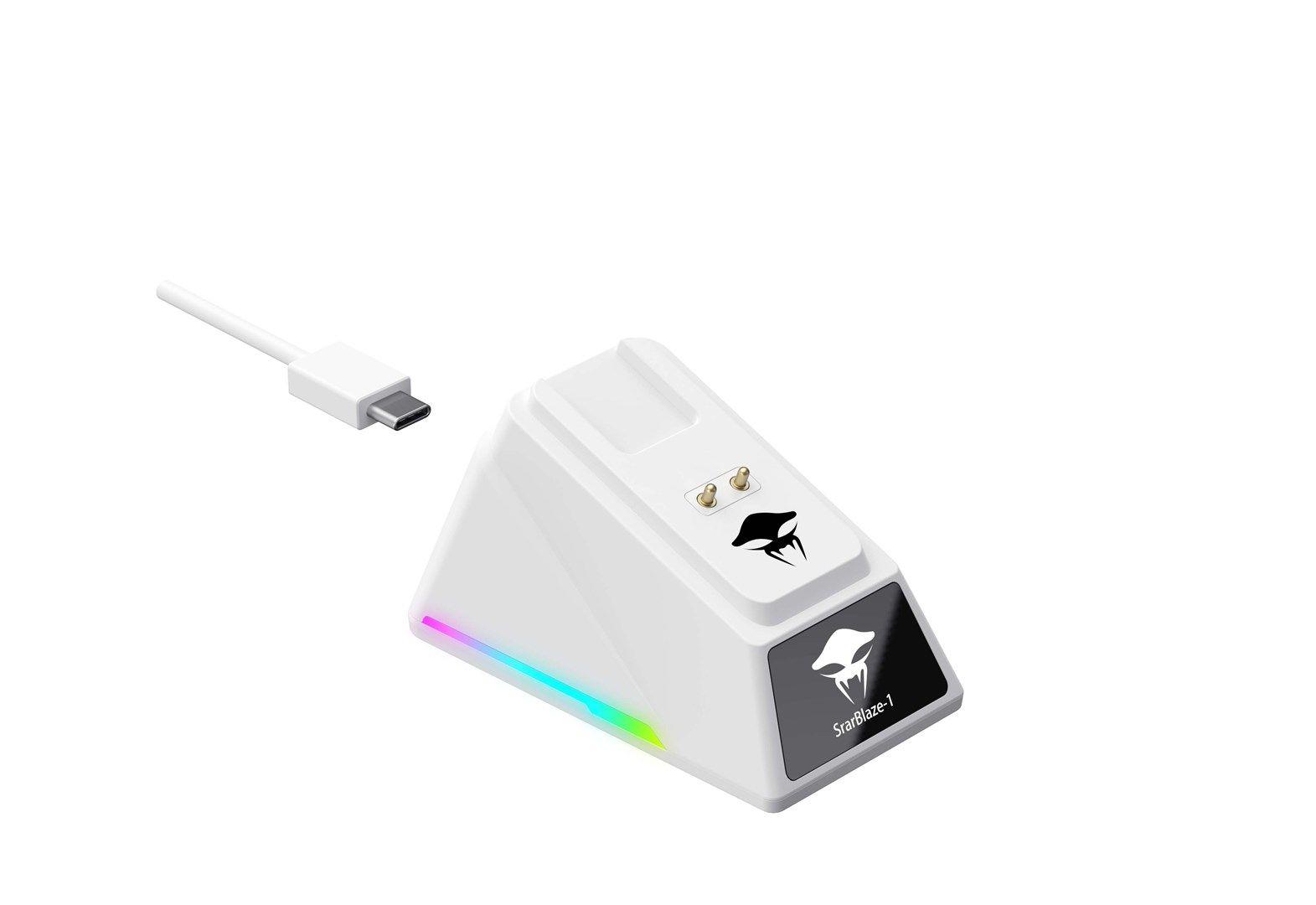 Mysz gamingowa bezprzewodowa Havit StarBlaze-1 (biało-czarny) — zdjęcie 10