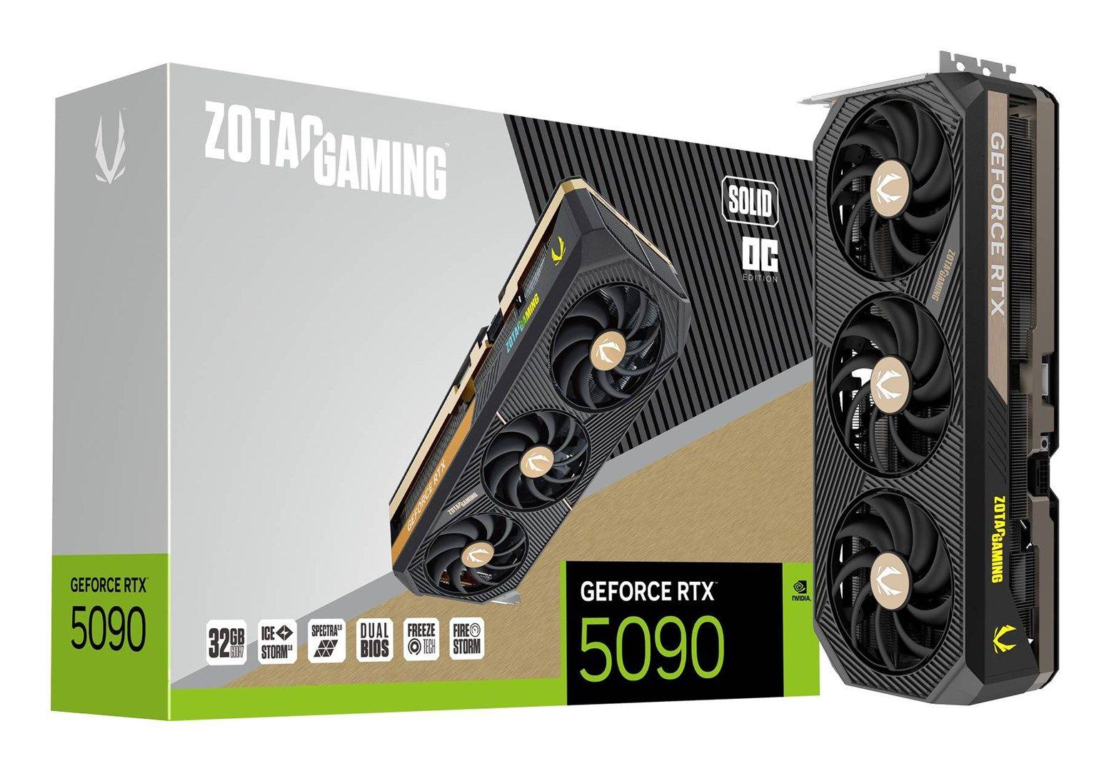 Karta graficzna ZOTAC GAMING GeForce RTX 5090 32GB SOLID OC — zdjęcie 8