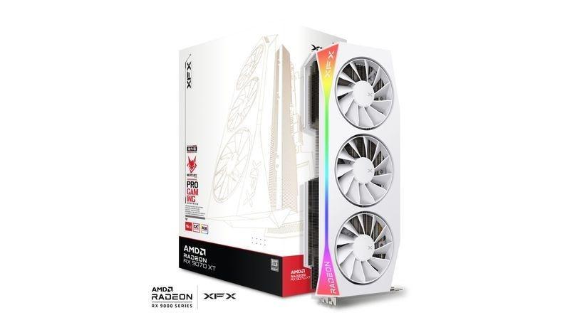 Karta graf. XFX Mercury RX 9070XT OC White G RGB 16 — zdjęcie 1