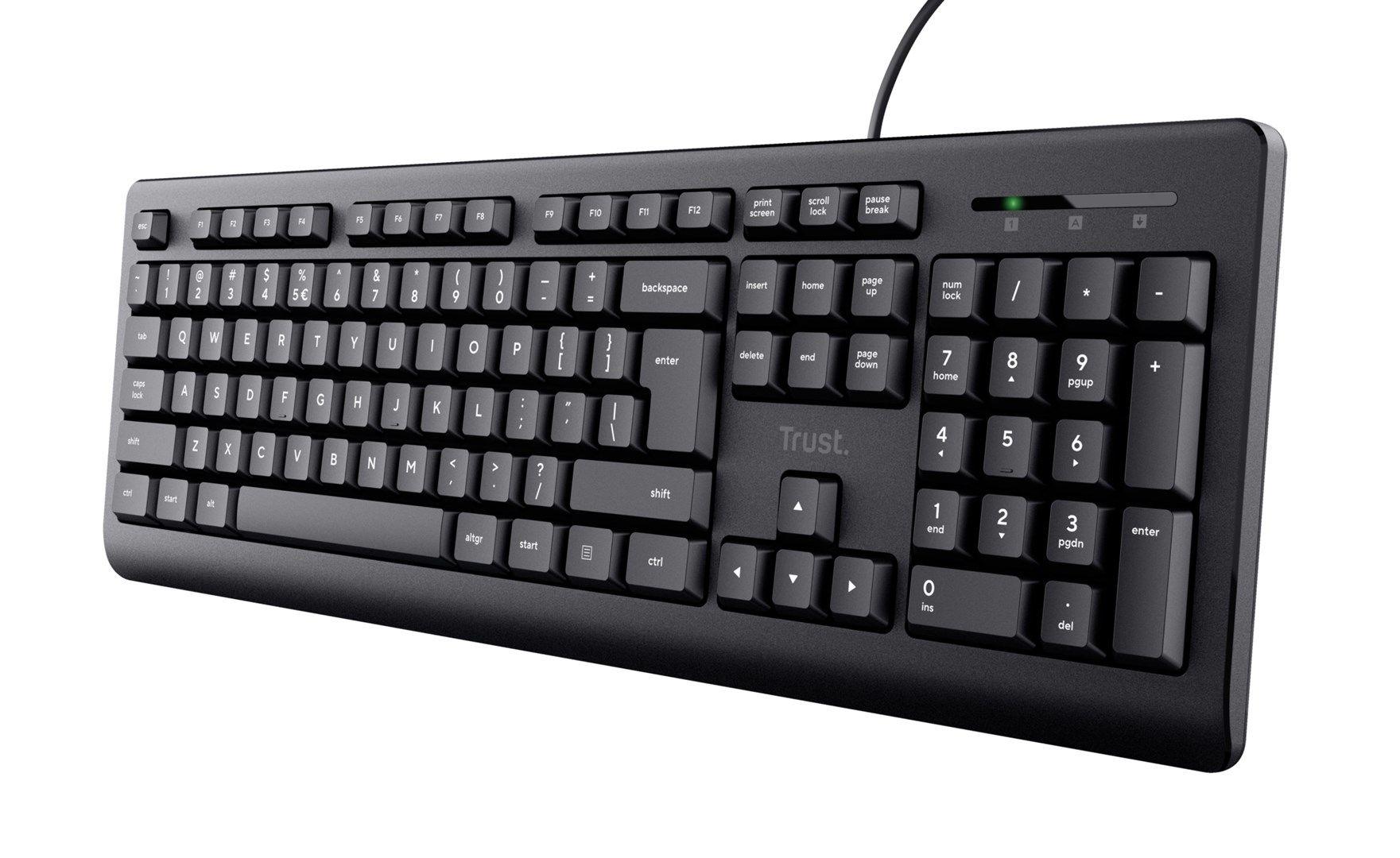 Klawiatura TRUST TK-150 KEYBOARD US (23980) — zdjęcie 1