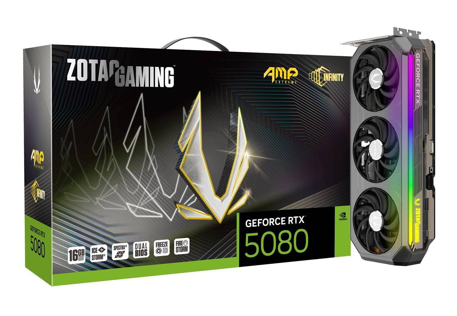 Karta graficzna ZOTAC GAMING GeForce RTX 5080 16GB AMP Extreme INFINITY — zdjęcie 8