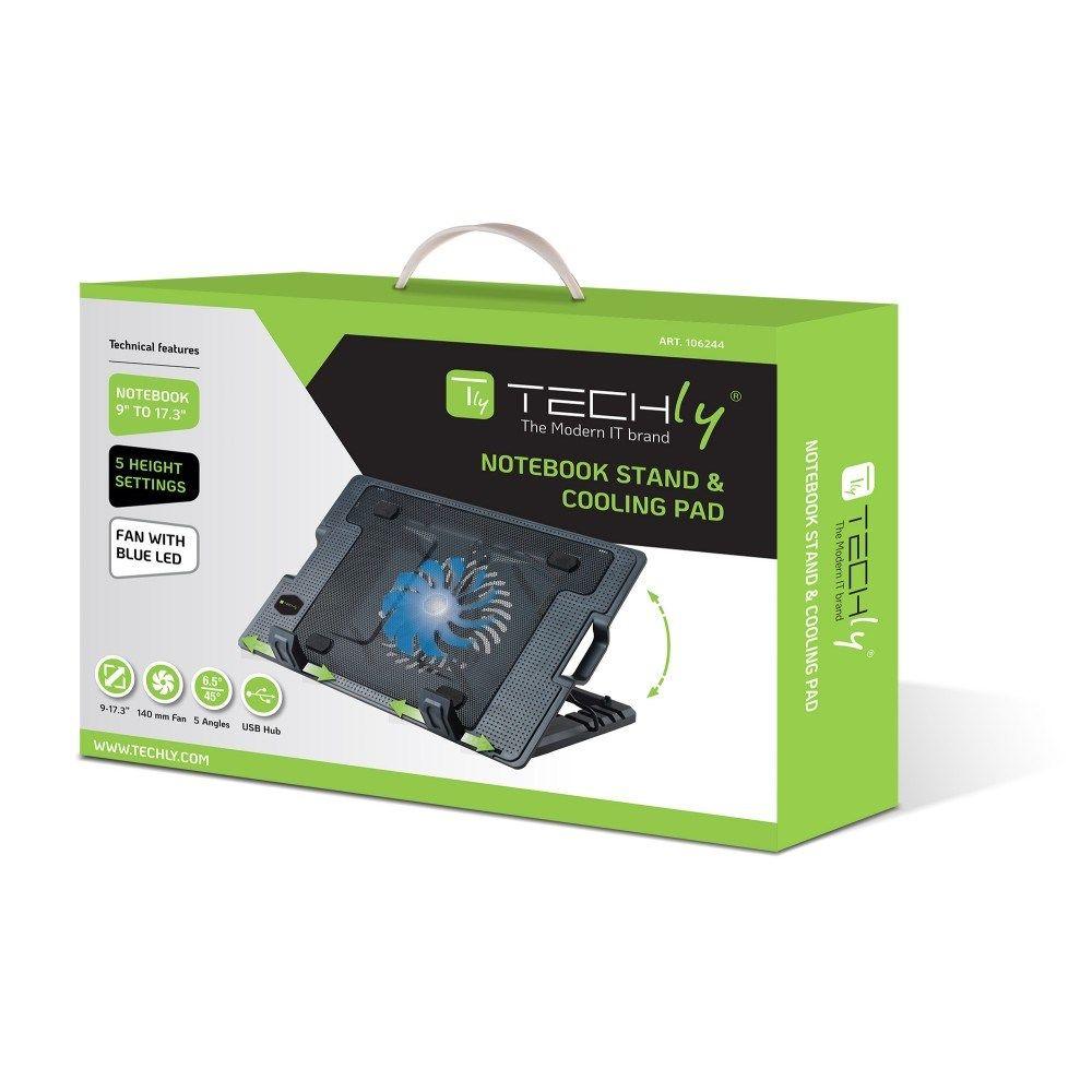 TECHLY PODSTAWKA CHŁODZĄCA WENTYLATOR POD LAPTOPA — zdjęcie 2