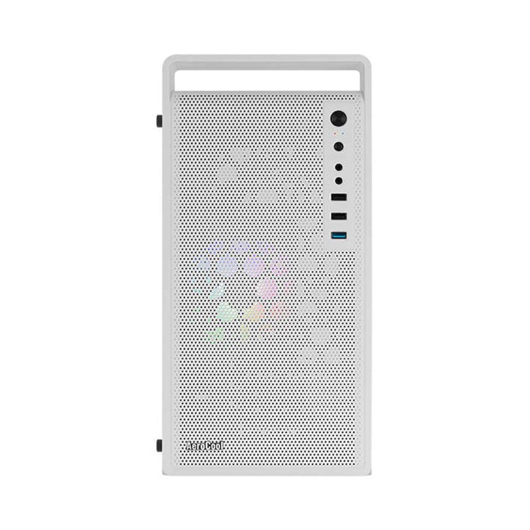 Obudowa AEROCOOL PGS CS-109-G-BK-v1 FRGB biała — zdjęcie 2