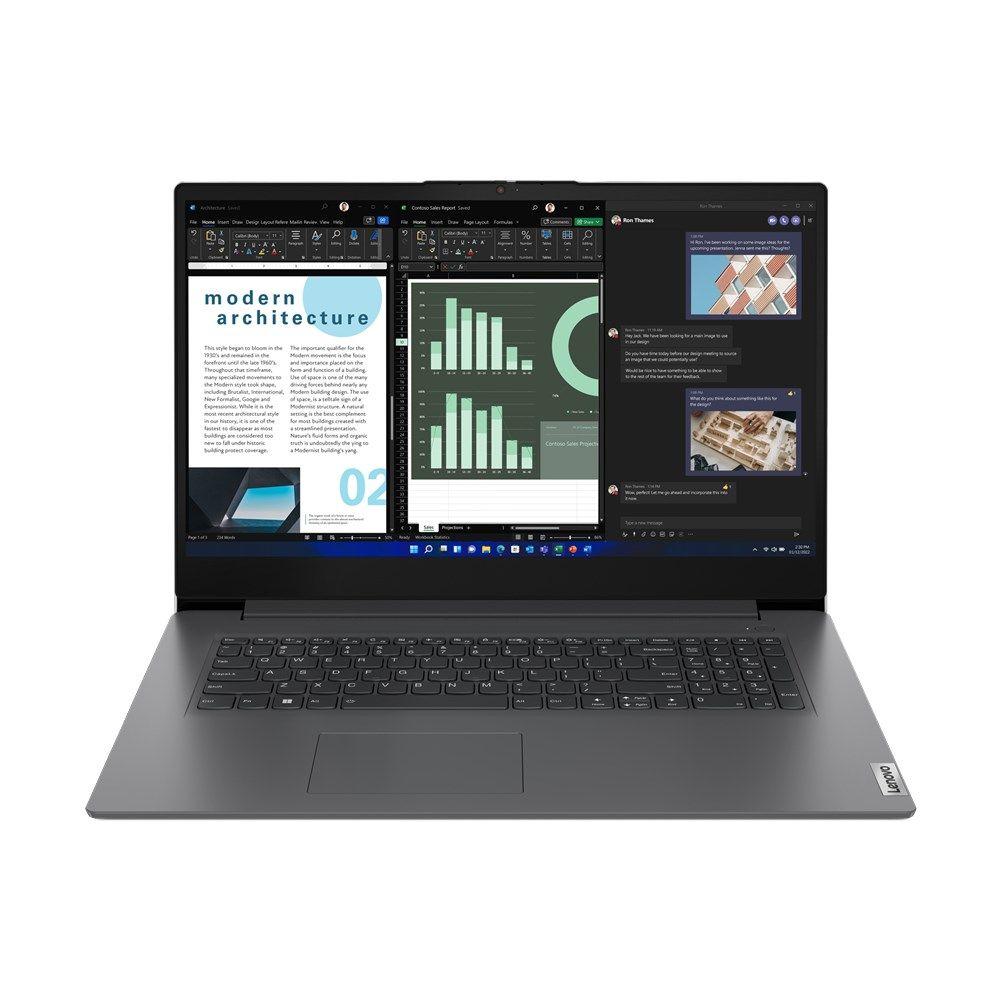 Lenovo V17 G4 IRU i7-13620H 17.3" FHD IPS 300nits AG 16GB DDR4 3200 SSD512 Intel UHD Graphics 45Wh Cam720p W11Pro Iron Grey 3Y OnSite — zdjęcie 1