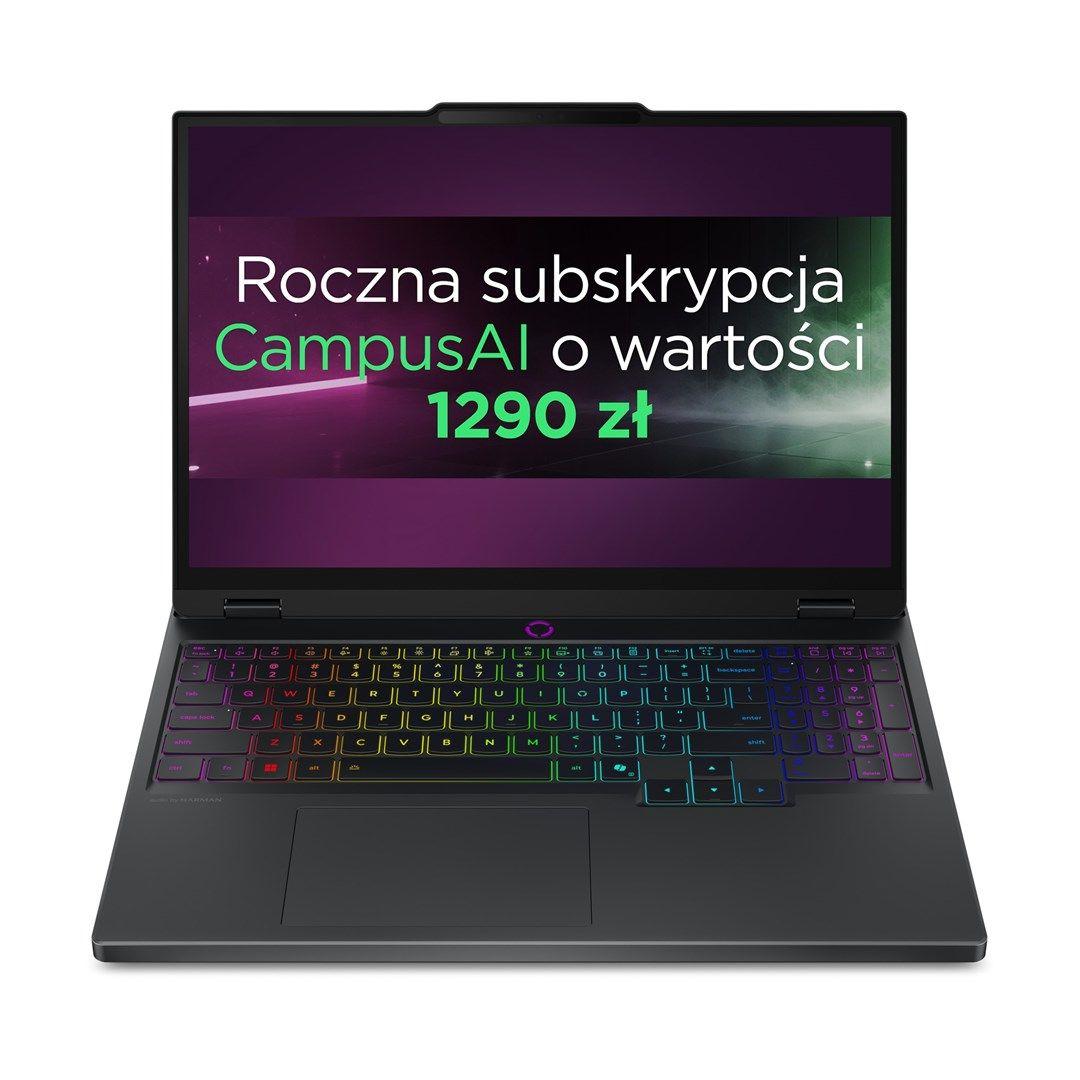 Lenovo Legion 5 15AKP10 Ryzen AI 7 350 15.1" WQXGA OLED 500nits Glossy 165Hz 32GB DDR5 5600 SSD1TB GeForce RTX 5070 8GB 80Wh NoOS Eclipse Black — zdjęcie 1