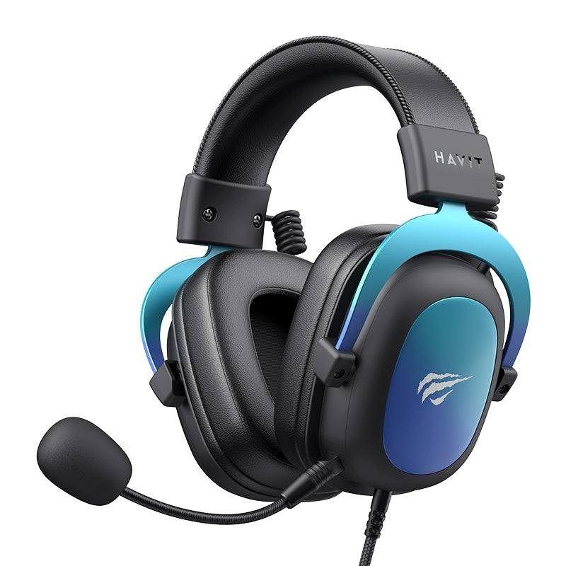 Słuchawki gamingowe bluetooth HAVIT H2002U PRO (czarno-niebieskie) — zdjęcie 1