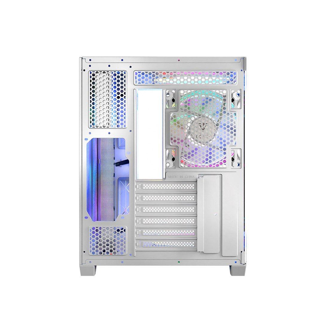 MODECOM OBUDOWA VOLCNO PANORAMA APEX ARGB 3F MIDI WHITE — zdjęcie 7