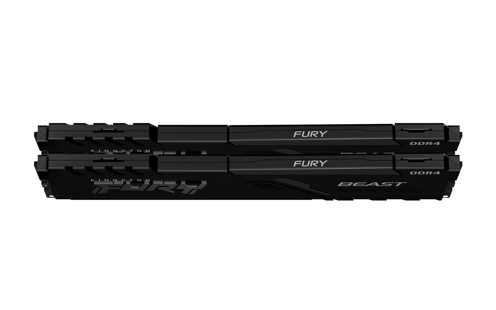 KINGSTON 32GB 3200MHz DDR4 CL16 DIMM (Kit of 2) 1Gx8 FURY Beast Black KF432C16BB1K2/32 — zdjęcie 2