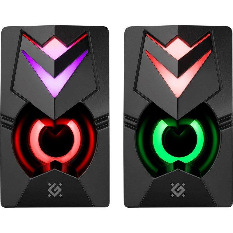 DEFENDER GLOSNIKI PC J4 2.0 6W LED USB CZARNE 65964 — zdjęcie 6