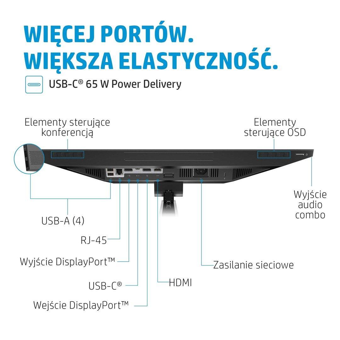 MONITOR HP LED 23,8” E24M G4 (40Z32AA) — zdjęcie 3