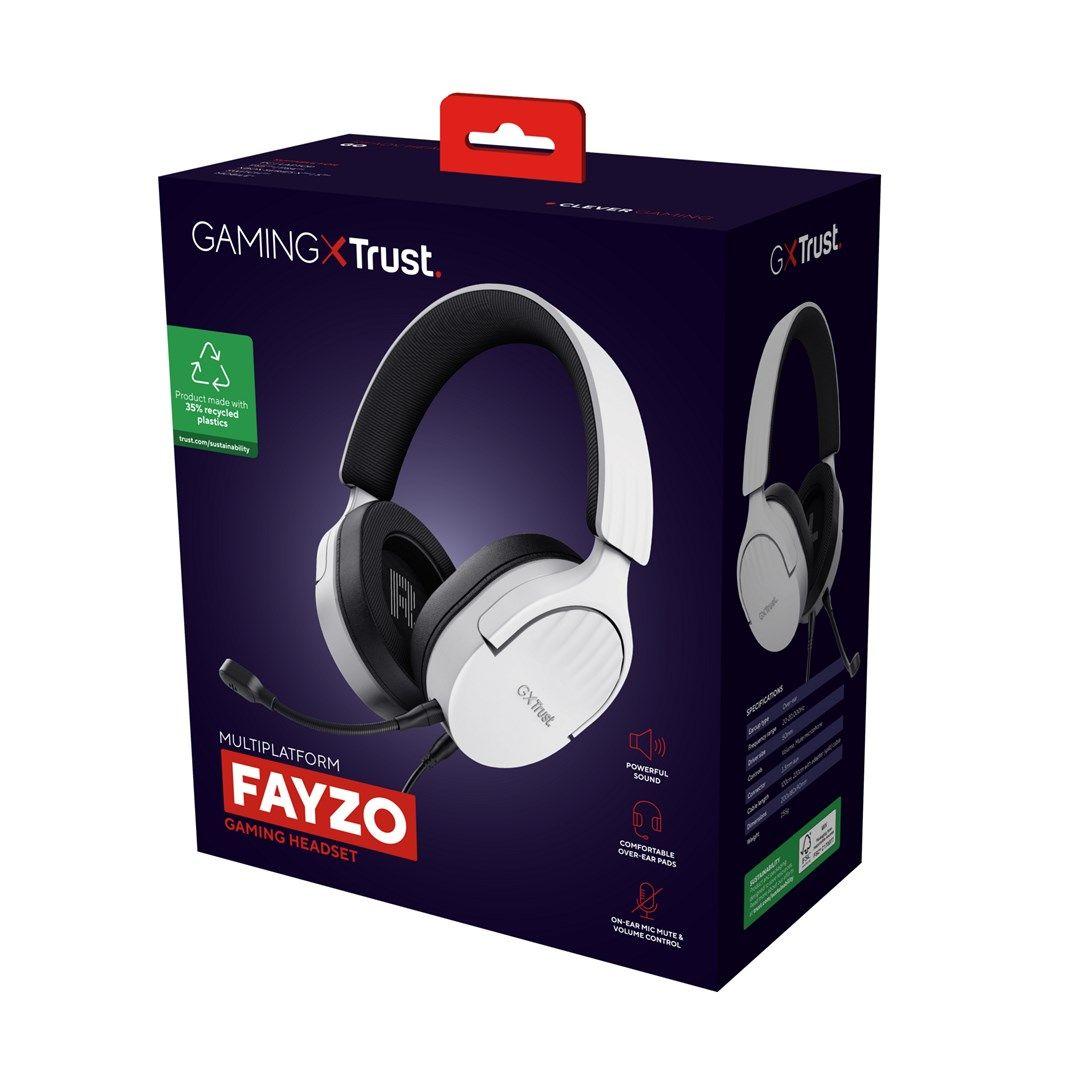 Słuchawki TRUST GXT489W FAYZO HEADSET WHT (25210) — zdjęcie 2
